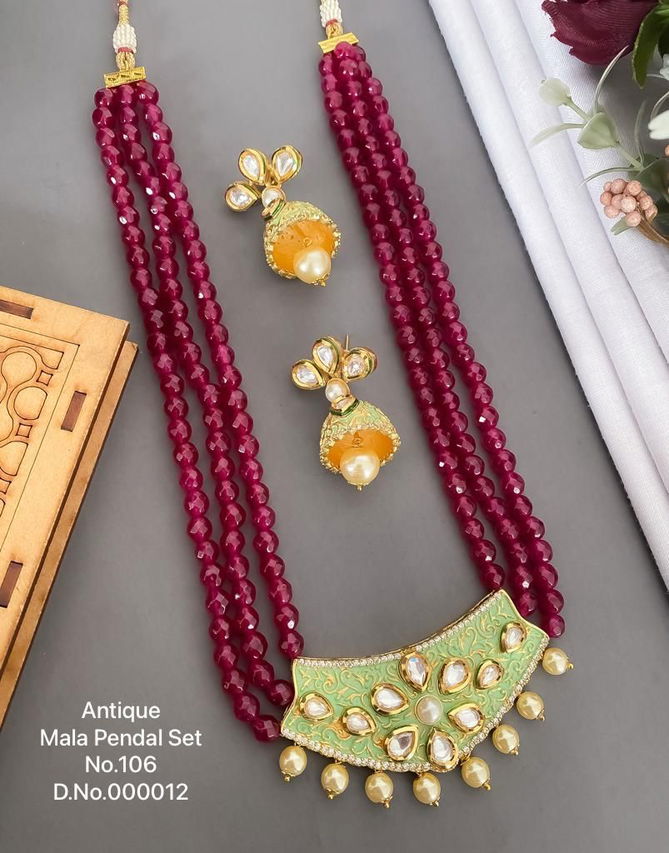 6 Antique Designer Mala Kuandan Pendant Set Manufacturers
